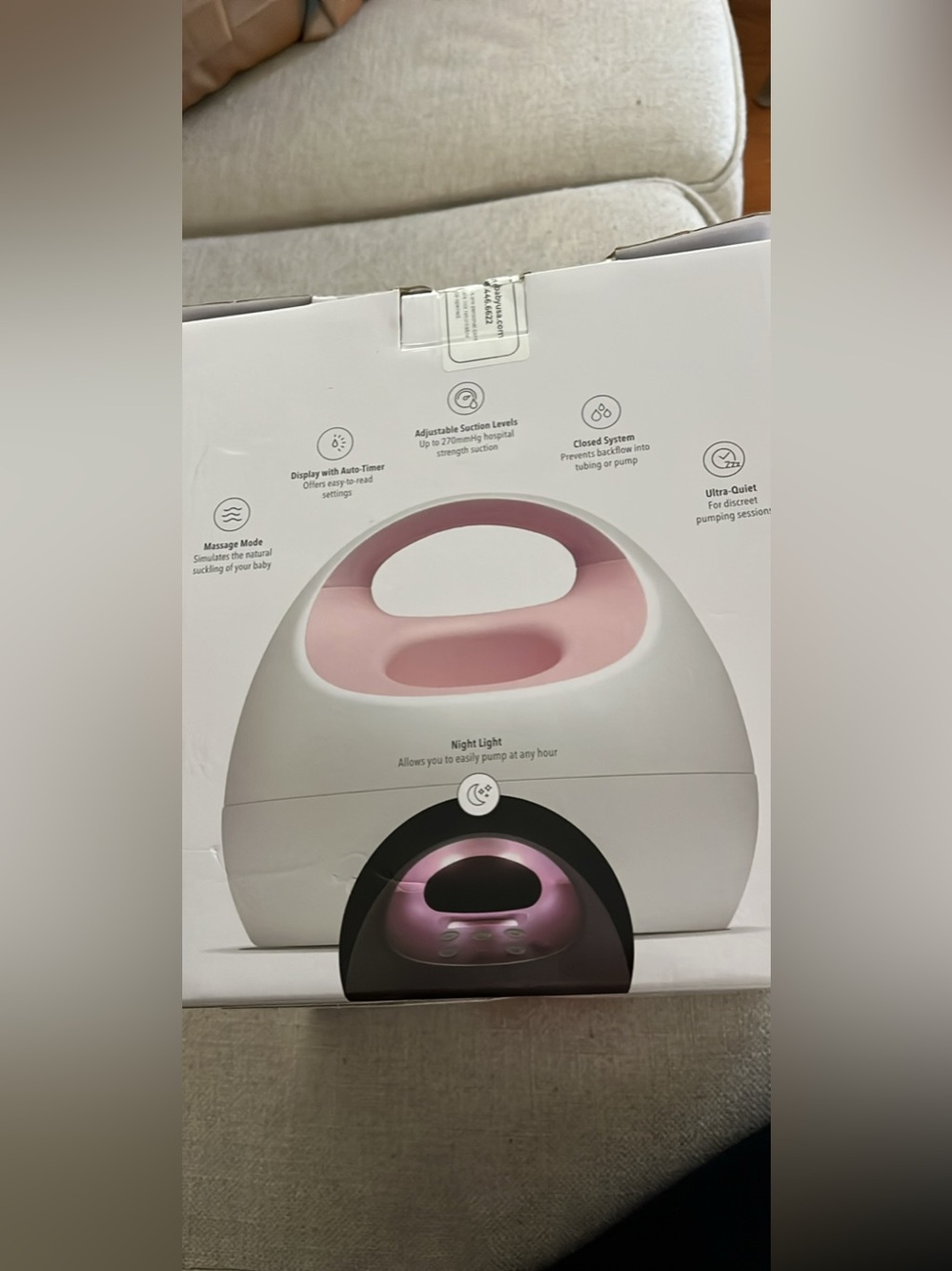 Spectra premier double electric breast pump S2 Plus night light ultra quiet New